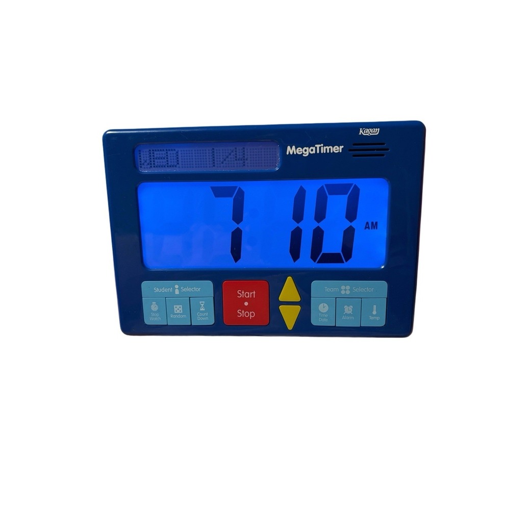 Kagan Cooperative Learning MegaTimer Classroom Timer‎ Digital Lighted Working